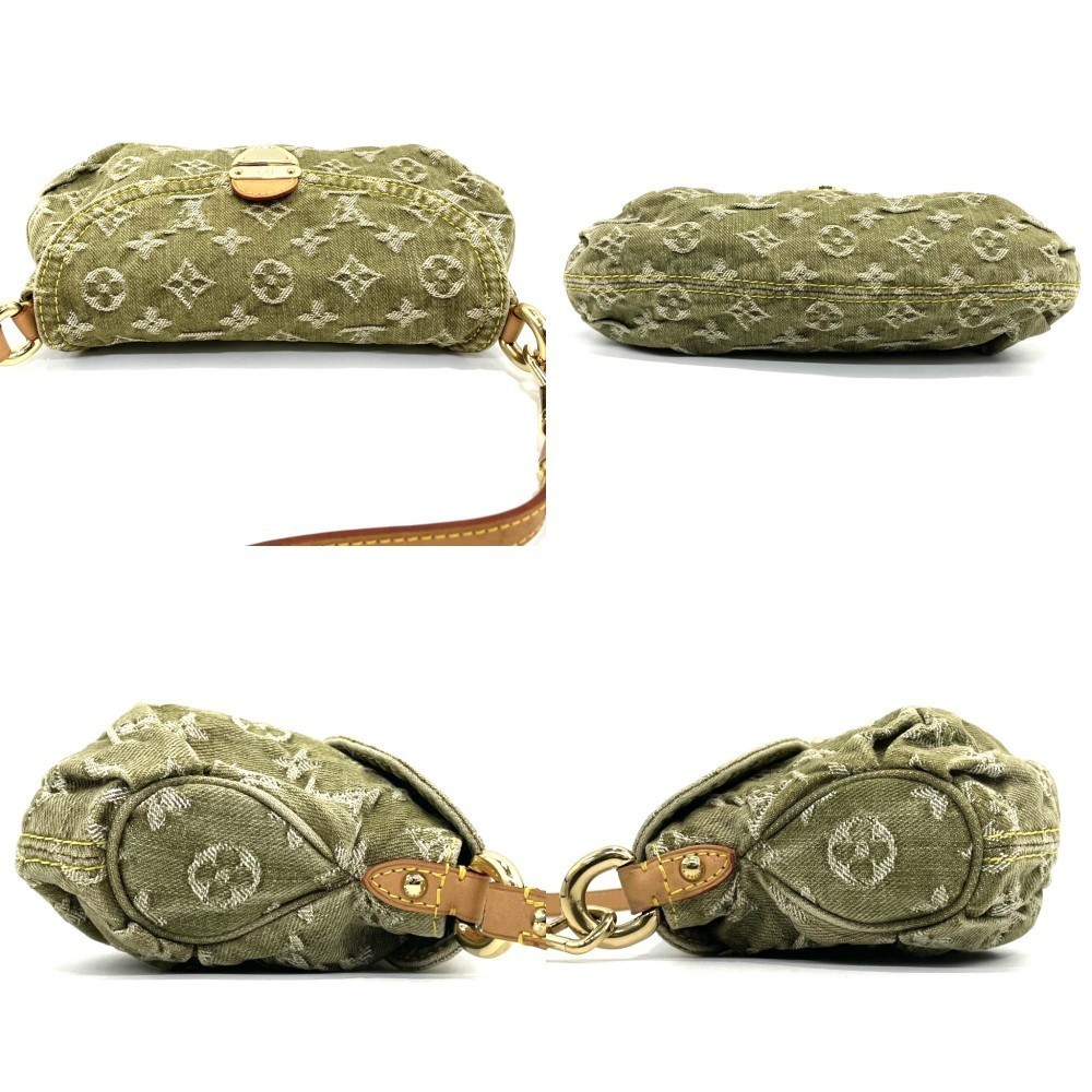 Louis Vuitton Monogram Denim Mini Pleaty Bag Green - Picture 3 of 8